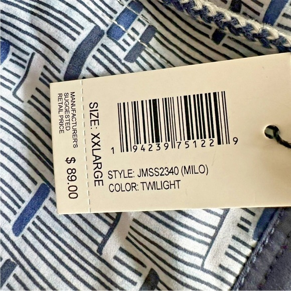 Johnnie-O, Men's XXL,Swimsuit Trunks Shorts Twilight Blue Design,Excellent Cond - Picture 4 of 16